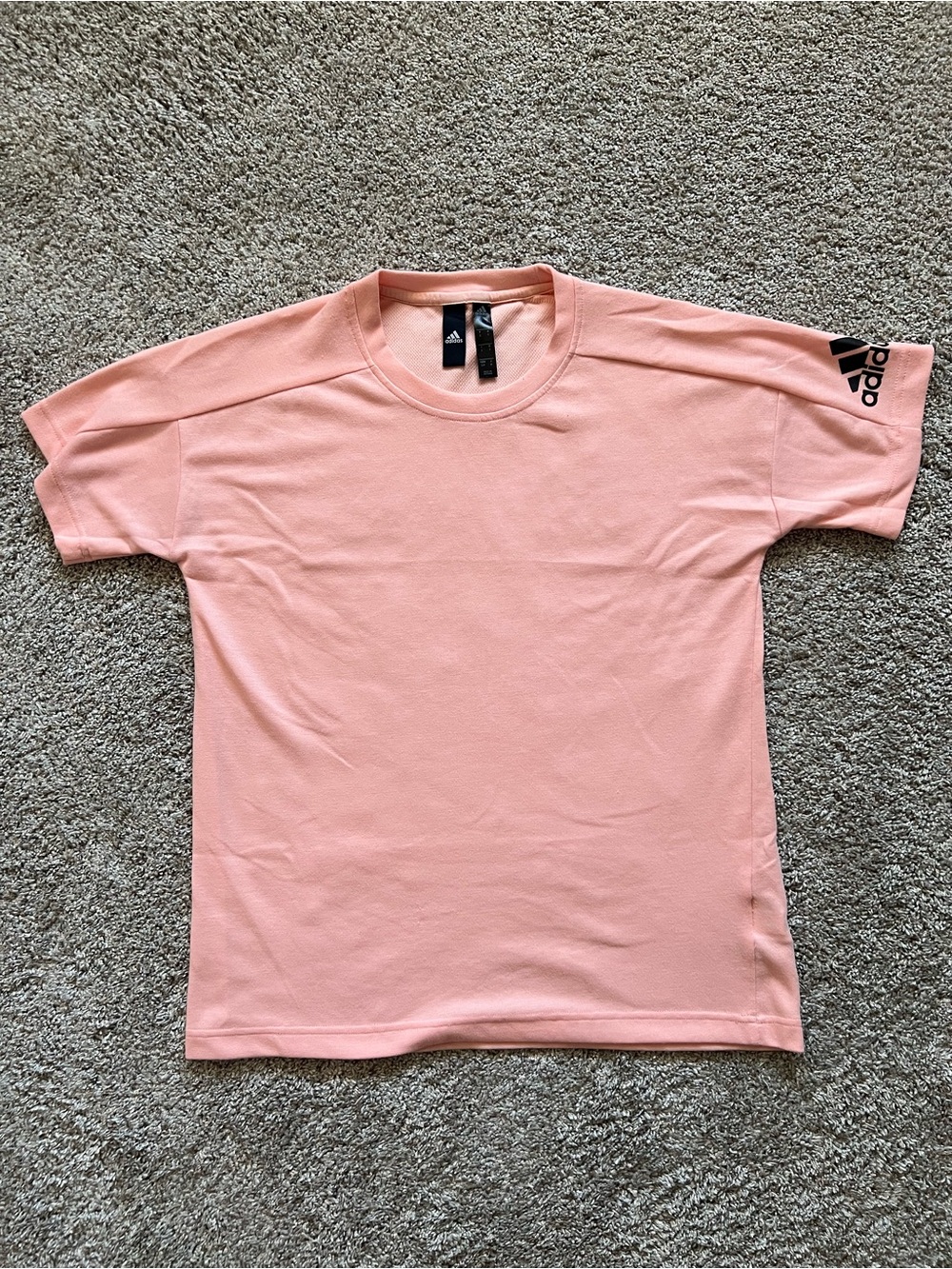 Adidas Light Peach Athletic T-Shirt